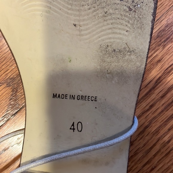 Mater Terra Woman’s Silver Sandals Size 40 - Picture 7 of 7